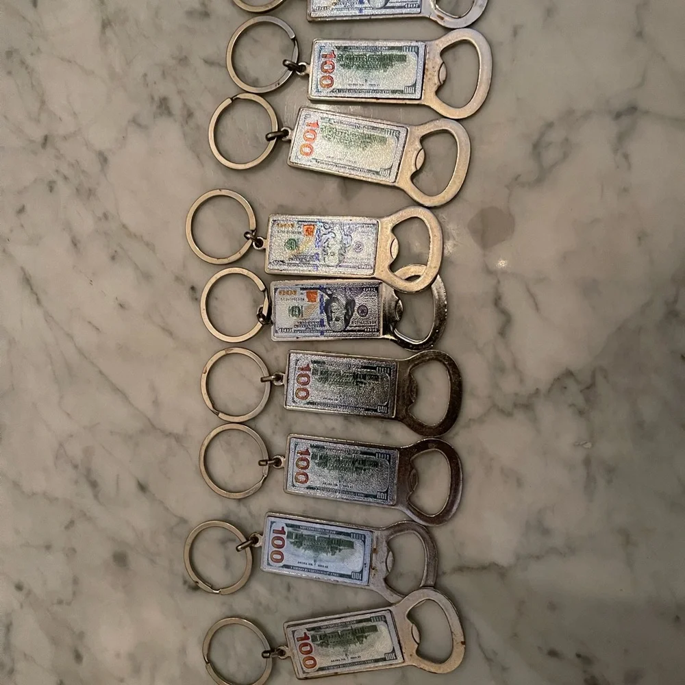3 pieces of beer bottles opener with key chain bundle